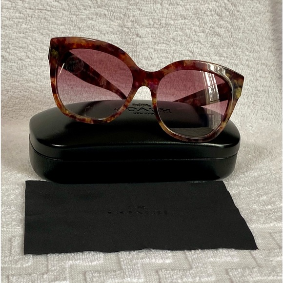 NWT COACH PETAL TORTOISE L1083 SUNGLASSES & CASE - Picture 9 of 15